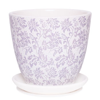 Горшок  Гобелен белый крокус №1 d-11,7 см