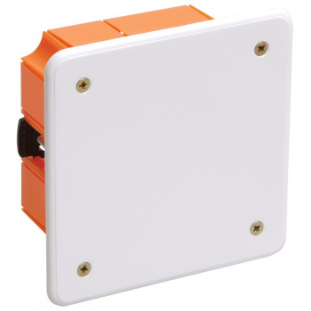 Коробка распаячная для полых стен 92х92х45мм, IP20 (с саморез, пластик.лапки,с крышкой) ИЭК КМ41022
