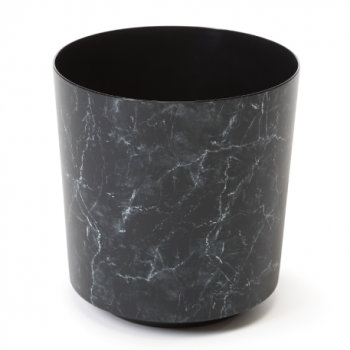 Кашпо Solo IML d25,5 h27 см черный мрамор (marmur czarny)