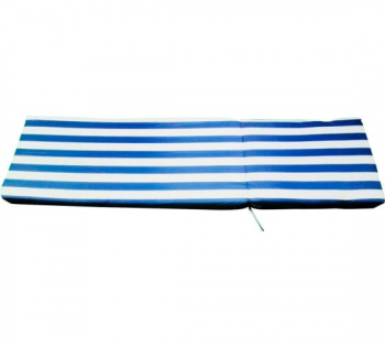 Мягкий элемент к лежаку 175х55х6 водоотталкивающая ткань (цвет ткани белый, синий ри
