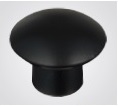Ручка-купол Sedef матовый к.1102-08 (черный) пластик
