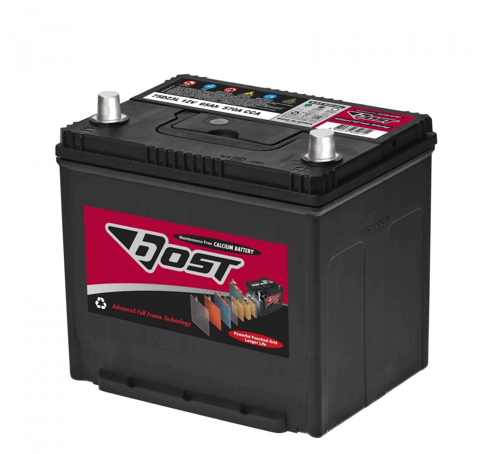 75D23R BOST Аккумулятор 75D23R Ёмкость 65Ah, CCA, Пусковой ток 570А BOST MF