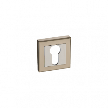 Накладка квадратная дверная, Д55 Ш50 В25, матовое золото