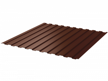 Профнастил С8 1,2х2м 0,45мм Шоколад RAL8017