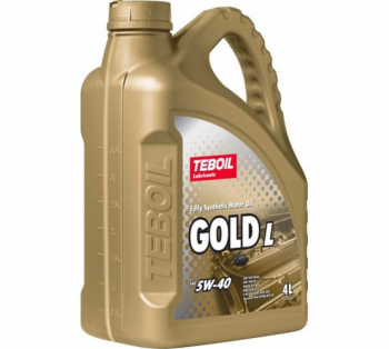 Масло моторное 5W40 L TEBOIL Gold 4л синтетическое