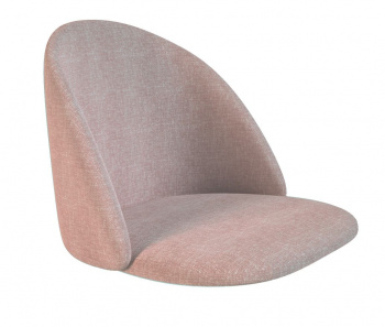 Кресло SHT-ST35/SHT-S38, микровелюр розовый десерт/металл хром лак