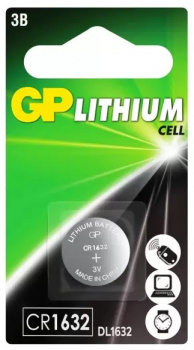 Элемент питания GP Super Lithium CR1632 3V 1BL 