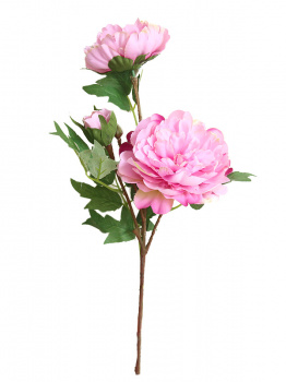 Цветок искусс.Розовый Пион из ткани 52х20х15см