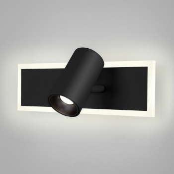 Светильник настенный светодиодный "Binar" черный 15Вт 2 м2 