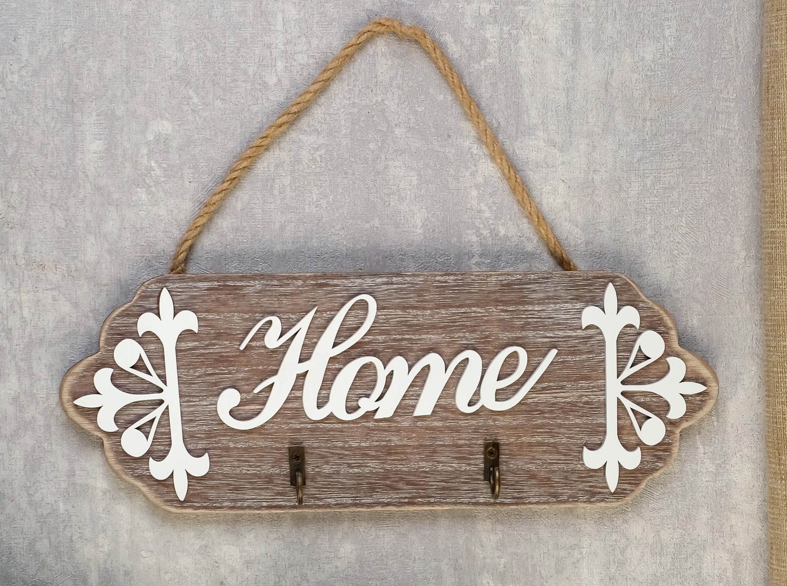 4764195 Крючки декоративные дерево Вывеска - Дом 29,5х11х3,5 см