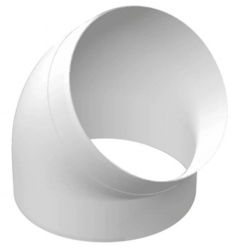 Колено круглое пластик 45° , D160 (12шт)