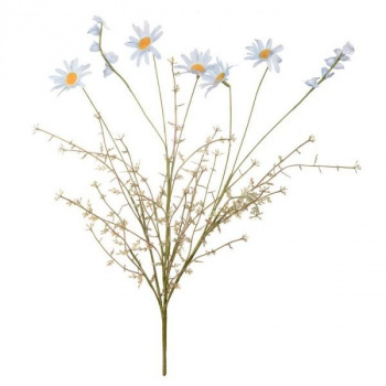 Цветок искусственный Ромашка полевая, В550, голубой