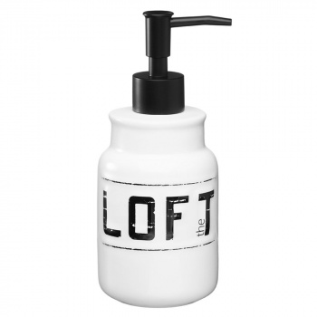 Дозатор для жидкого мыла настольный, керамика, LOFT
