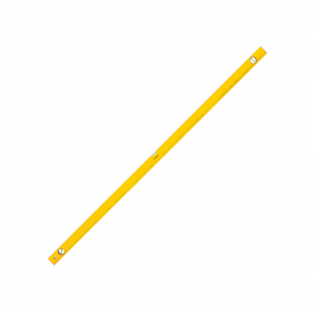 Уровень алюминиевый "Yellow", коробчатый корпус, 3 акриловых глазка, линейка, 1500мм