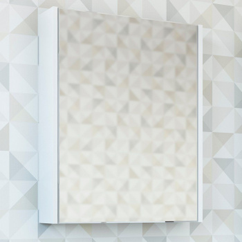 Зеркало "Калипсо 60" Белый/Ателье светлый правое (Ш570хГ146хВ720)  