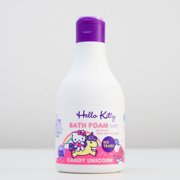 Пена для купания детская Hello Kitty Candy Unicorn 7 трав, 250мл 4905617