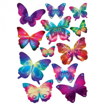 Набор наклеек "Таинственные бабочки" L 35*50