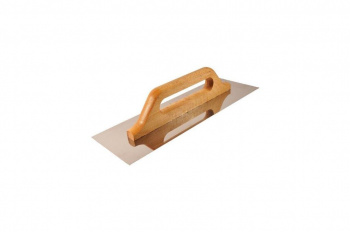 Гладилка из нерж. стали, MATRIX 480х130мм, деревянная ручка