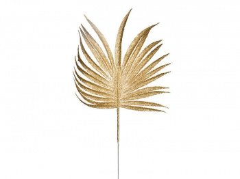 Ветка декоративная "Лист пальмы", цвет:золото, размер: 68х37х1 см. ()