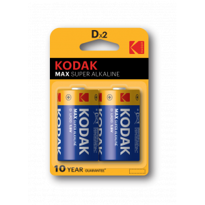 Батарейки Kodak LR20-2BL MAX SUPER Alkaline 2шт
