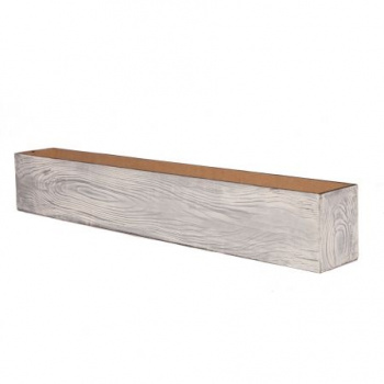 Ящик деревянный (светло серый) 76*10*h12см