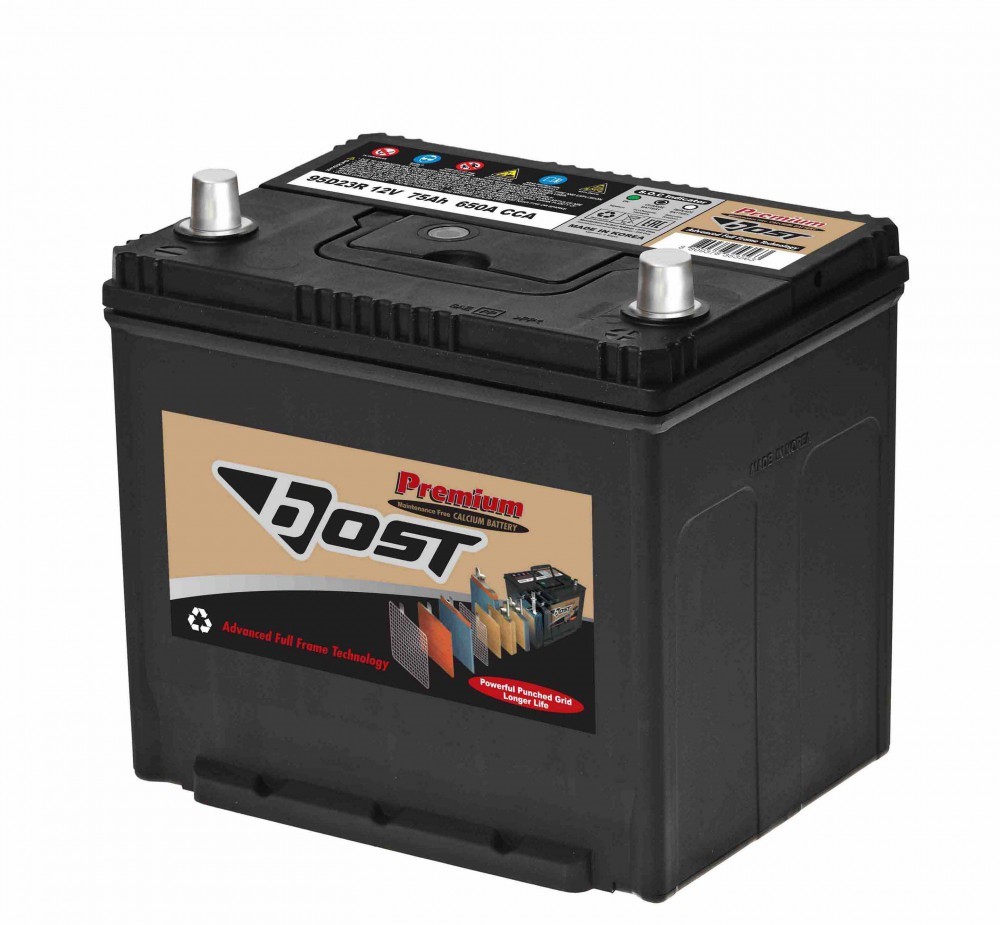 95D23R BOST Аккумулятор 95D23R Ёмкость 75Ah, CCA, Пусковой ток 650А BOST PREMIUM MF