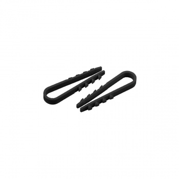 Дюбель-хомут для круглого кабеля 5-10 мм, черный (100шт) ЭРА