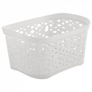 KL401810048 Корзинка для хранения Keeplex Fiori 1л 16,3х12,2х8,7см белое облако