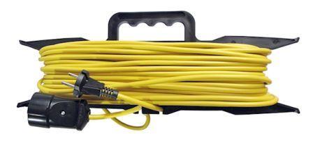 481S-5202 Удлинитель бытовой ТМ Союз 20м 1гн шнур на рамке 2200 Вт