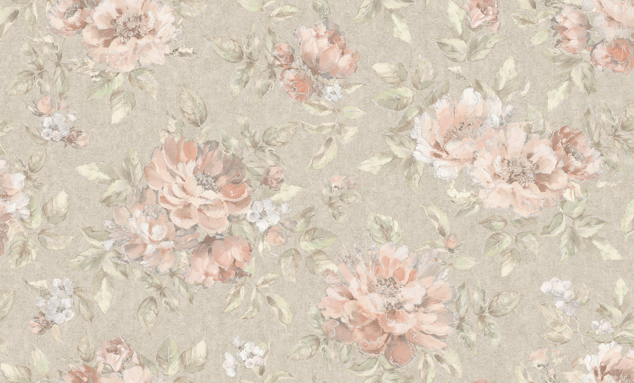 648454 Обои флизелиновые Maria, мотив бежевый 1,06х10м