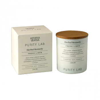 Свеча "Purity lab" Herbal "Свежесть" 8х10см