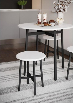 Стол обеденный «Медисон», 800 × 800 × 720 мм, цвет белый