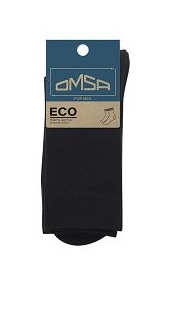 Носки мужские Omsa ECO 403 х/б укороченный прочные, комфортные Nero р45-47
