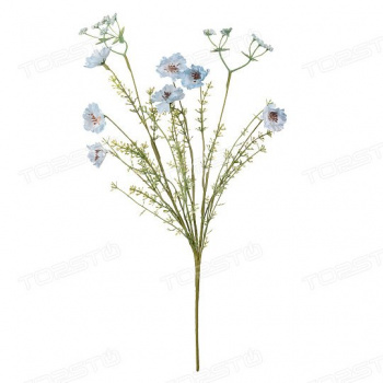Цветок искусственный Лен полевой, В500, голубой