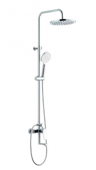 Гарнитур для душа с смесителем для ванны, поворот.излив Eiger (верх.душ.круглой формы),ST250 EG,ESKO