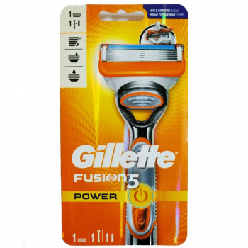 Бритва GILLETTE FUSION Power с 1 сменной кассетой (с элементом питания)*