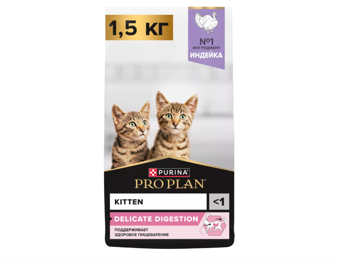 GP-00110071 Корм PRO PLAN Cat дкотят чув пищ Инд 1.5кг