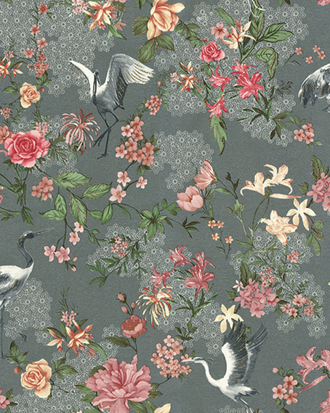 3501-4 Обои флизелиновые Feerie, мотив графитовый 1,06x10,05м