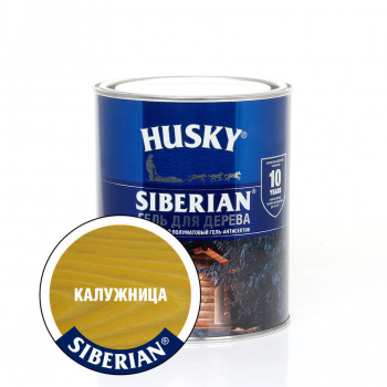 Гель-антисептик для дерева Husky Siberian полуматовый калужница 0,9л