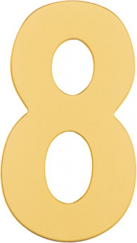 Номер  дверной "8" металл РВ (золото) MARLOK