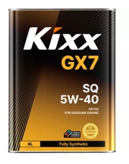 Масло моторное 5W40 KIXX G1, GX7 SQ Синтетическое 4л