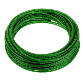 Трос металлополимерный зеленый ПР-3,0*20м