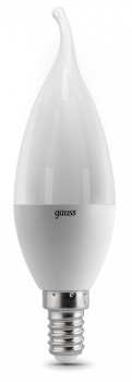Лампа Gauss LED 6.5W 550lm 4100K E14 (Свеча на ветру)