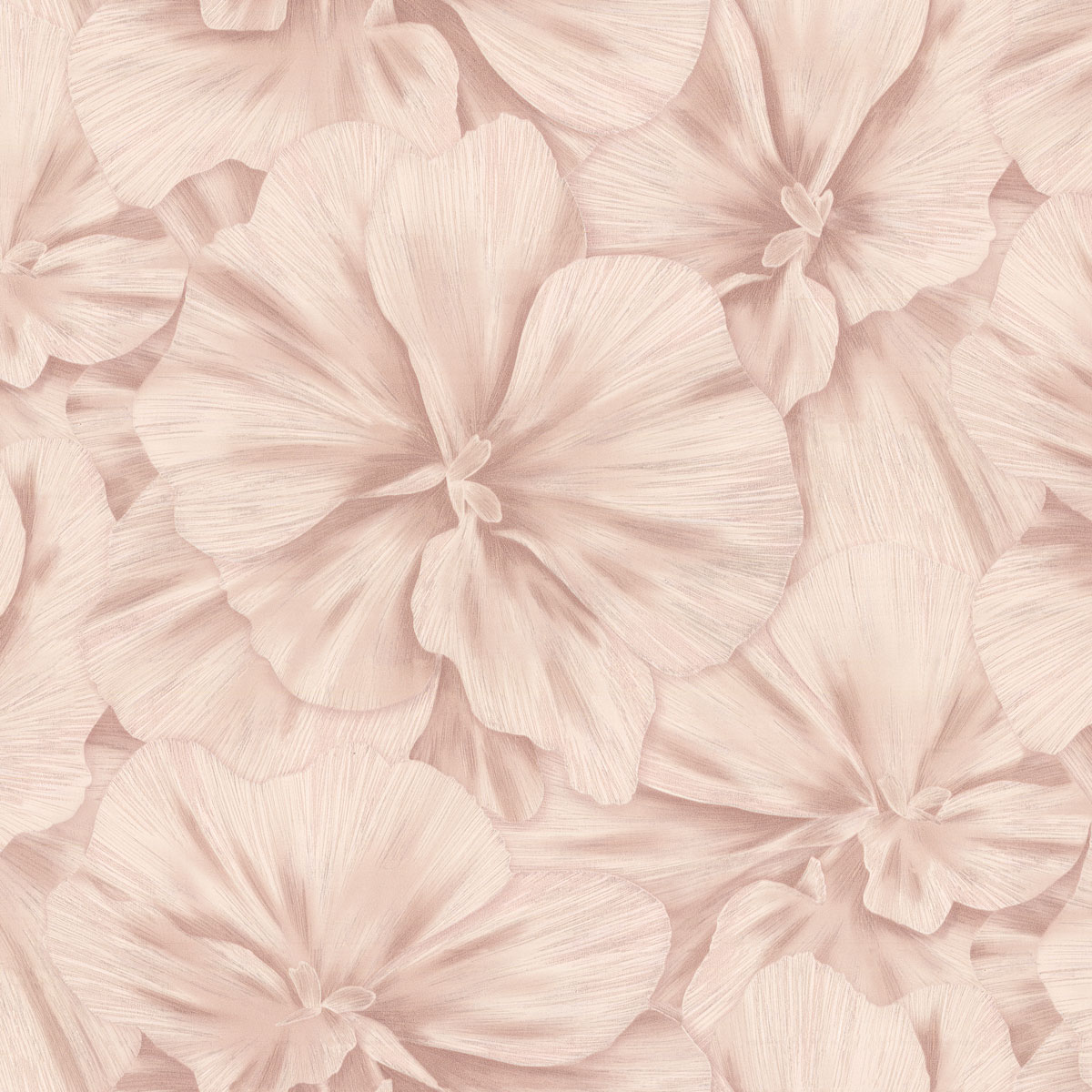 8075-02 Обои флизелиновые Luna, мотив розово-бежевый 1,06x10,05м