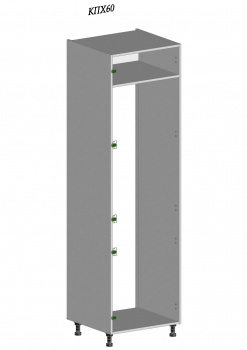 Каркас пенала под холодильник (бел сканд) 600