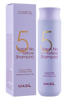 Шампунь против желтизны для осветленных волос Masil 5 Salon No Yellow Shampoo 300мл