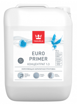 Грунт Tikkurila Euro Primer 10л концентрат 1:3