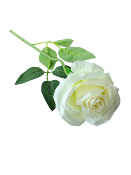 Цветок искусс. Белая Роза из полиэтилена 52х8х8см
