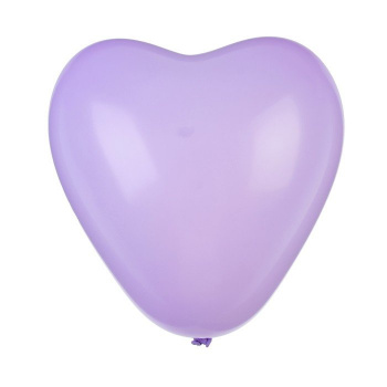 Шар латексный 12", сердце "Макарун", набор 5 шт, цвет фиолетовый   
