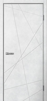 Полотно дверное LINE01 ПВХ 600 бетон светлый